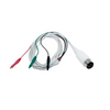 Cavo adattatore riutilizzabile, schermato, 3×0,7 mm femmina, connettore DIN a 5 pin, cavo di 2 m