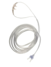 Cannula nasale divisa per l'erogazione di O₂ e la misurazione di CO₂, con 2 connessioni Luer lock (maschio).