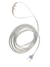 Cannula nasale divisa per l'erogazione di O₂ e la misurazione di CO₂, con 2 connessioni Luer lock (maschio).