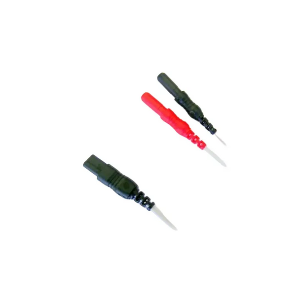 Adattatore, connessione doppia da 1 mm (foro passante) a due DIN da 1,5 mm (maschio)