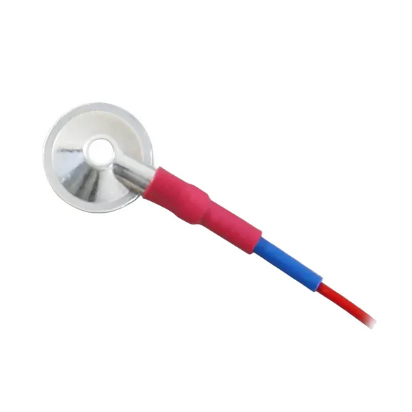 Elettrodi a coppa d'argento Grass, cavo da 122 cm, 10 pezzi