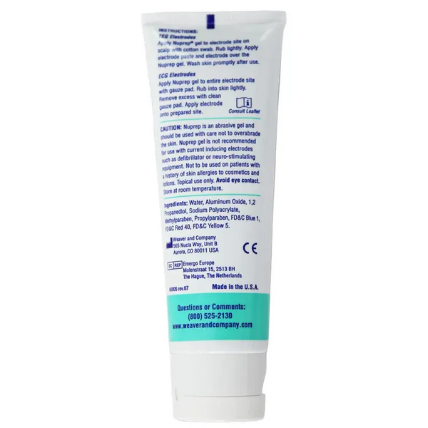 Gel di preparazione cutanea Nuprep, 3 tubi da 114 g ciascuno