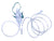 Maschera per ossigeno CNSAC (5-10 L/min)